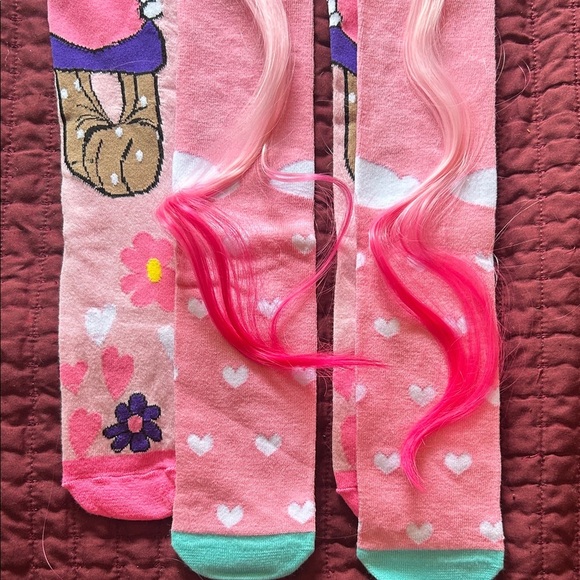 Disney Pink and Blue Character Socks with 3D Ears! Unicorn! 🦄 - Picture 2 of 8